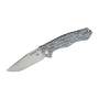 Bestech Keen II Black And White Damascus Folding Knife - BT2301C