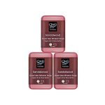 One With Nature Dead Sea Salt Sandalwood Soap 4OZ 3-PACK Purifying And Exfoliating Soap Bar With Dead Sea Minerals And Sandalwoo