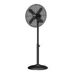 Mellerware 40CM Black Pedestal Steel Fan