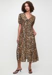Empire Collar Dress - Leopard