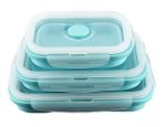 Foldable Silicone Food Storage Containers Set Of 3