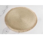 Placemat Pet Rnd 35CM Champagne Gold