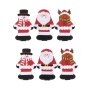 6-PIECE Christmas Characters Cutlery Holder Set