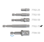 Socket Adapter 1 4" X 75MM
