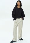 Tie-detail Cotton Blouse - Black