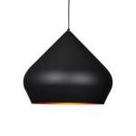 Aladdin Pendant Light Metal Black Gold - White & Gold