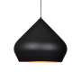 Aladdin Pendant Light Metal Black Gold - White & Gold