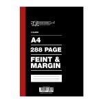 Counter Book A4 3 Quire Feint & Margin 288 Page