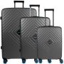 BG Berlin Cube 3-Piece Set Titanium + Free Neck Pillow