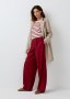 Cotton Blend Wide Leg Pants