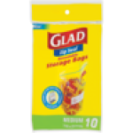 Zip Seal Resealable Storage Bags 10 Pack