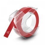 3D Embossing Plastic Tape - Red 9MM X 3M