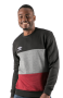 Mens Umbro Track Top - Black/ Grey/ Burgandy - 30