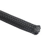 Braided Sleeving Megamide 20MM Black - MEGA520BK