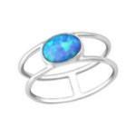 C630-C35381 - 925 Sterling Silver Azure Opal Ring - Size 6 Available On Back Order 7-14 Days