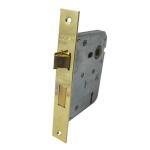 2-LEVER Brass Lockset Brass Plated
