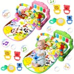Interactive Baby Play Mat With Music Pedal Piano - Fun & Educational Fitness Rack Toy Perfect For Christmas Birthday Halloween E