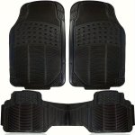 Car Rubber Black Floor Mat - All-weather Non-slip Universal Fit For Car Suv Truck Van Heavy Duty Ridged Liner Protection Great F