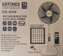 Demo Gdtimes 16INCH Solar Rechargeable Fan And LED Light Kit - Stay Cool Anywhere