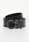 Calvin Klein Re-lock Inlay Logo Belt - Ck Black