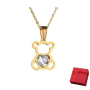 Teddy Bear Pendant Necklace - Cute Stainless Steel Pendant Necklaces