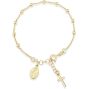 Rosary Cross Bead Charm Silver Link Chain Bracelet For Women