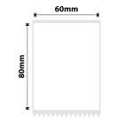 NB547 - - K2 K3 - 60X80MM - 360 White Labels