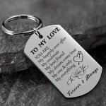 To My Love You Are My Happily Ever After Keychain Pendant Vintage Bag Keyring Ornament Bag Purse Charm Accessories