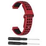 Kd Silicone Strap Garmin Forerunner 220 230 235 620 630 735 – Black & Red