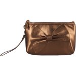 Clicks Cherry Glam Wristlet Bow Purse Bronze