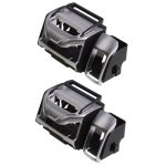 2 Pcs SD-1012 Car Multifunctional Drink Holder Garbage Box Silver