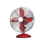 Elements Classic Fan Desk - 30CM - Red chrome
