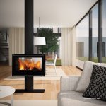 C&a Cristal 69 - Freestanding Fireplace 8-13KW - Pedestal Base