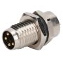 IP67 Rated 4-PIN M8 Socket Epoxy Sealed Back Panel Mount