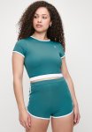 Lizzy Korra Ladies Short Sleeve Active Crop Rashie - Blue