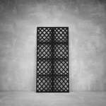 Laser Cut Screen - Design 098 - 1040 X 535 X 20 Matt Black Indoor