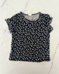 H&m Blue Floral Top 9 12M