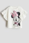 Printed T-Shirt - White minnie Mouse
