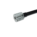 25MM Nubela Finial Glass Black