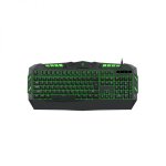 T-dagger Torpedo 3 Colour LIGHTING|150CM CABLE|19 Non-conflict Key|phone Holder|membrane Gaming Keyboard Black