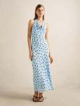 Carter Cowl Neck Midi Dress - 18 Blue Gia Spot