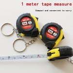 1PC MINI Retractable Tape Measure Keychain 1M 3FT With Brake Lock Compact For Easy Carry Ideal For Promotional Gifts Daily Use P