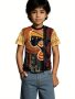 African Ethnic 3D Print Boys T-Shirt - Vibrant Short Sleeve Tee For Summer Fun - Casual Style For Boys And Girls