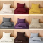 2PCS Solid Color 90GSM Pillowcases Without Pillow Core Essential For Home Use Skin-friendly And Comfortable Pillow Cover Machine