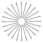 Toaob 600PCS Jewelry Making Head Pins 1 Inch 21 Gauge Silver Alloy Wire Flat Head Pins Jewelry Findings For Diy Crafts Necklaces