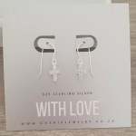Faith-lee 925 Sterling Silver Cz Cross Dangle Earrings Size: 7X10MM