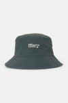 Nylon Badge Bucket Hat - O Blue