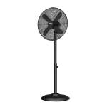 Alva 40CM Metal Telescopic PEDESTAL FAN 1.2M Tall Matte Black