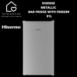 Hisense Mora Metallic Bar Fridge With Freezer - 91L