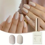 15ML Gel Nail Polish Set With Heart Patterned Glossy Finish Round Shape Alcohol-free & No Wipe Uv Gel For Salon-quality Manicure